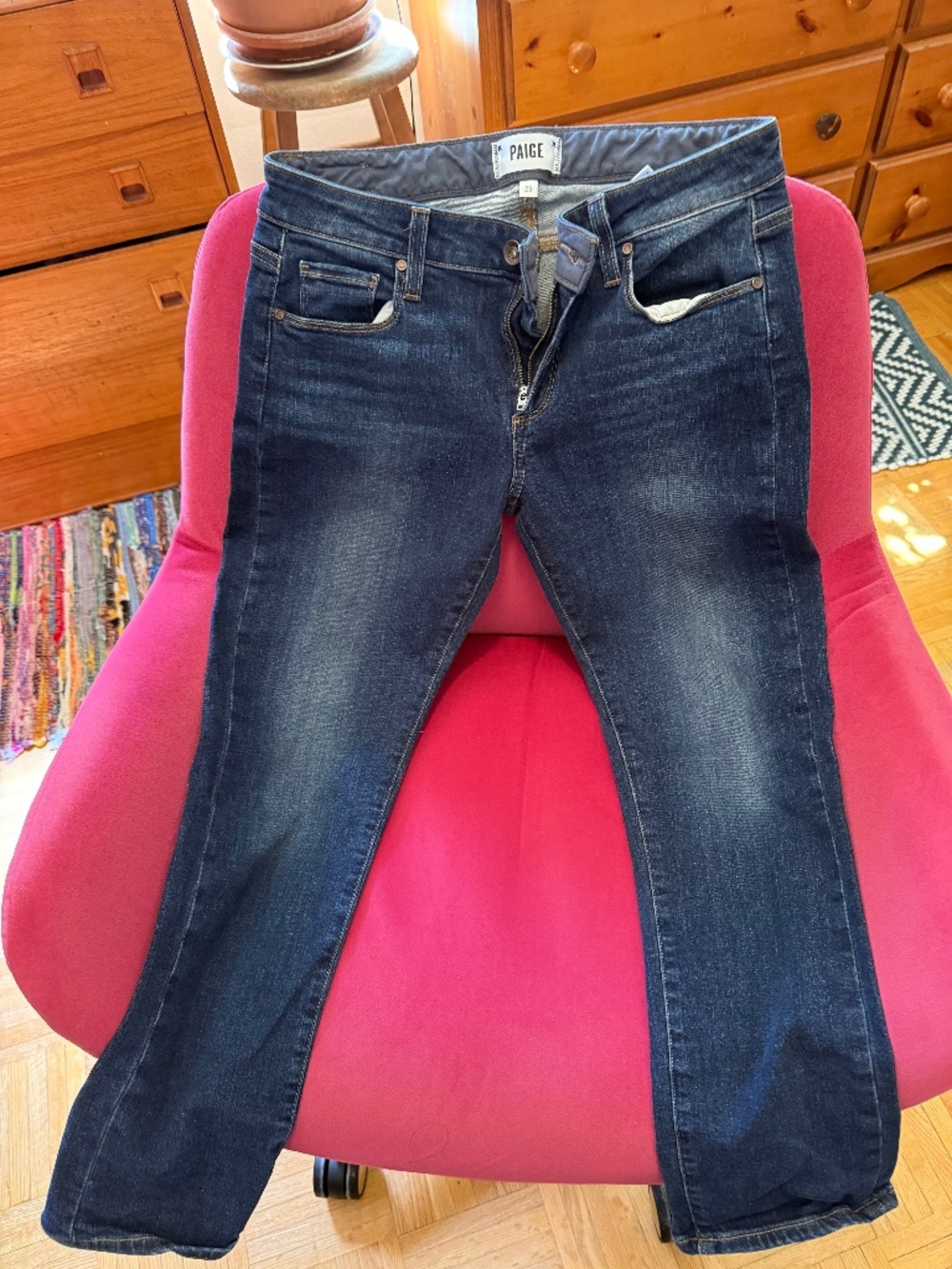PAIGE Straight Leg  "Brigitte" Jeans Size 25 Mid rise
